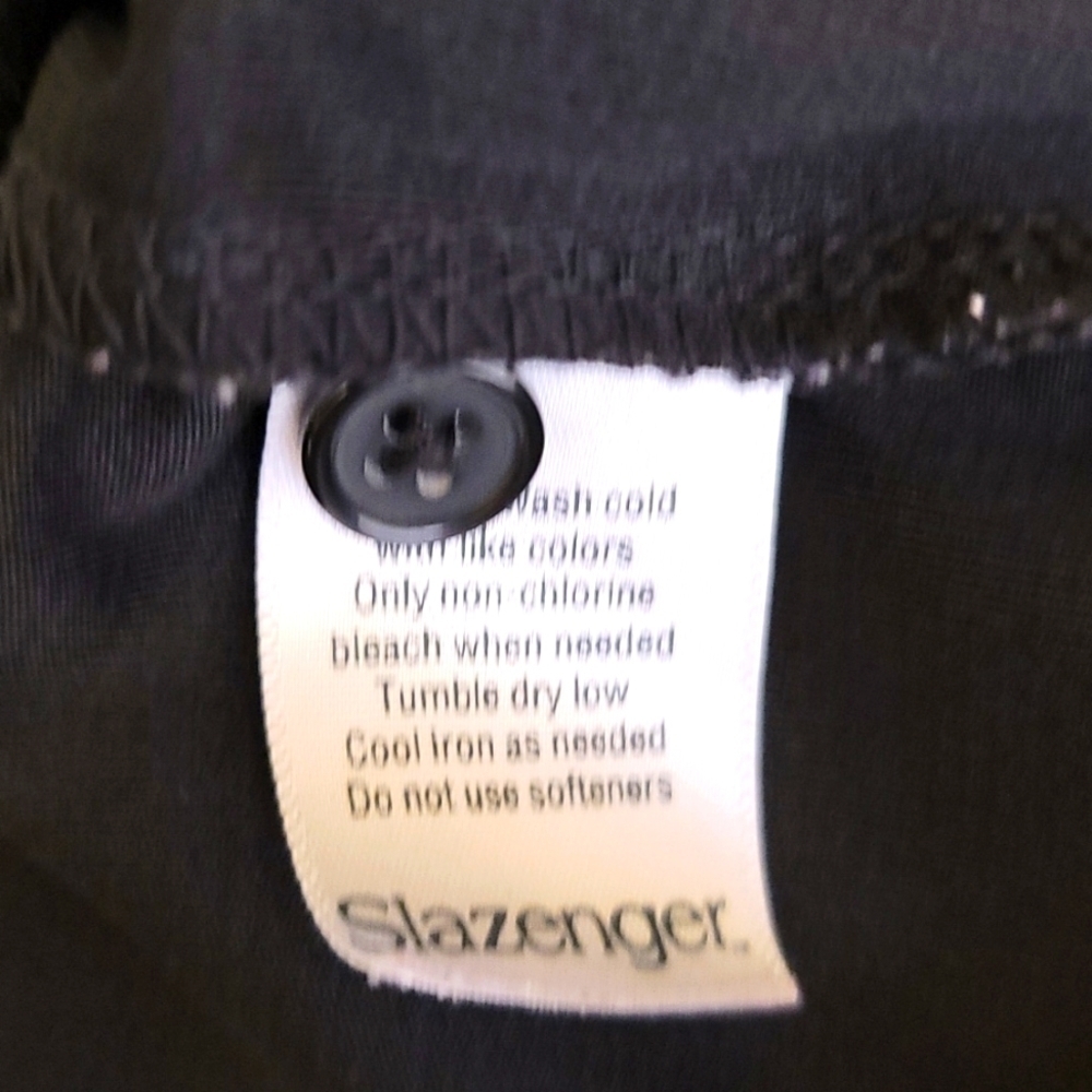 SLAZENGER Black Golf Athletic Polo Shirt size XL men's - Picture 5 of 5